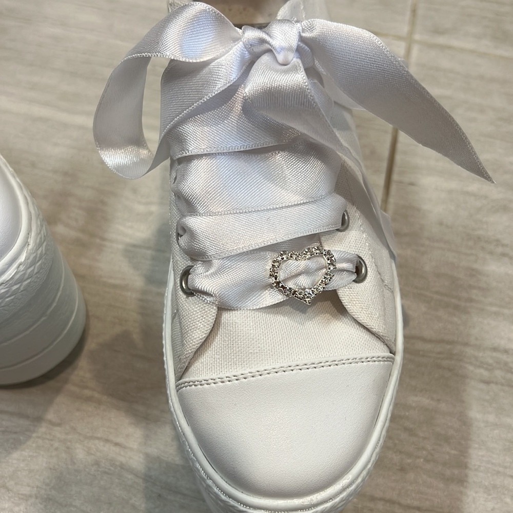 White Platform Shoes View 3